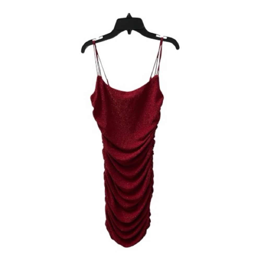Lucy In The Sky Shimmery Red Bodycon Dress